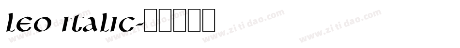 Leo Italic字体转换